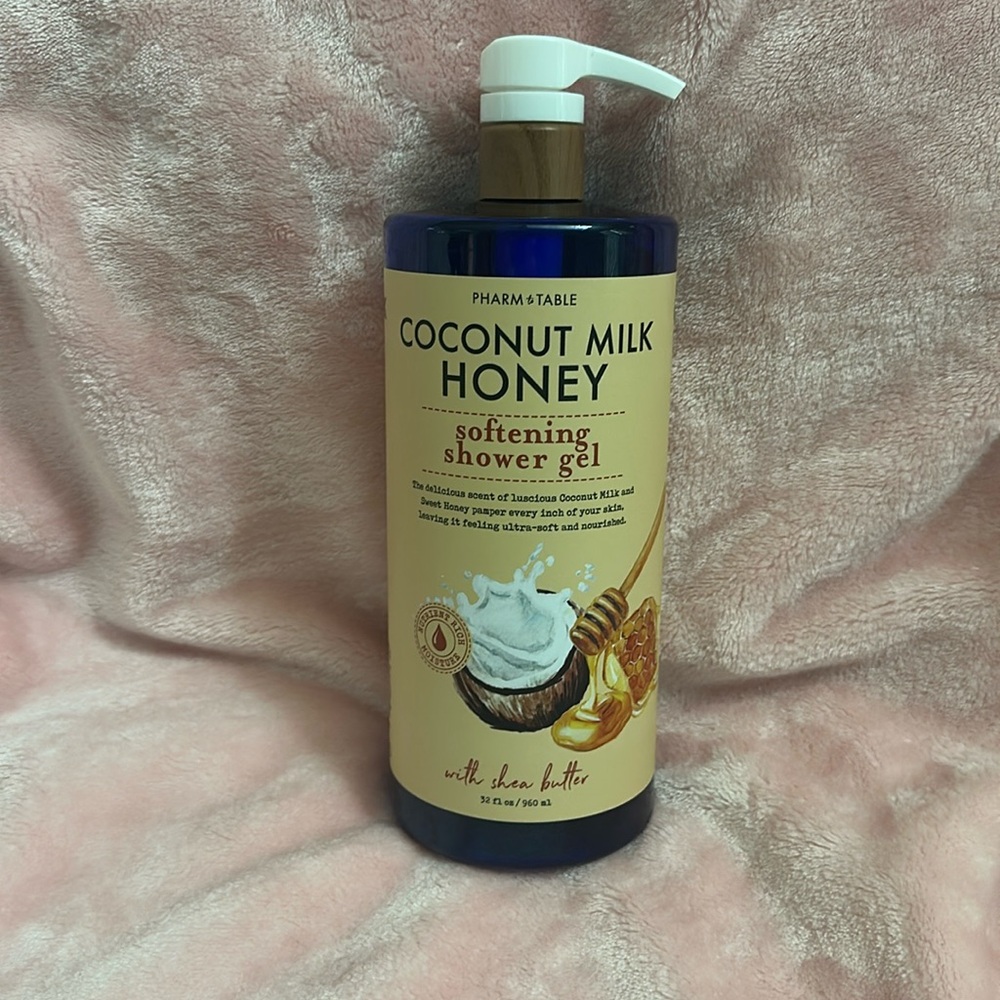 PHARM to TABLE COCONUT MILK HONEY SOFTENING SHOWER GEL 32 FL OZ LARGE BOTTLE